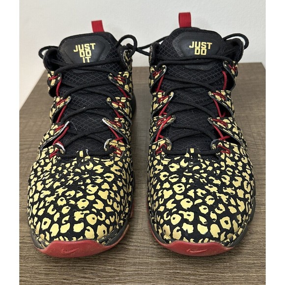 Nike Free Trainer 7.0 Unleashed Speed Gold Cheetah Print Men's 10- 599087-006 - Picture 3 of 8